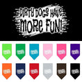 Load image into Gallery viewer, Pet and Dog Bandana Screen Printed, "Dirty Dogs Have More Fun"
