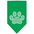 Load image into Gallery viewer, Pet and Dog Bandana Screen Printed, "Chevron Paw"
