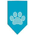 Load image into Gallery viewer, Pet and Dog Bandana Screen Printed, "Chevron Paw"
