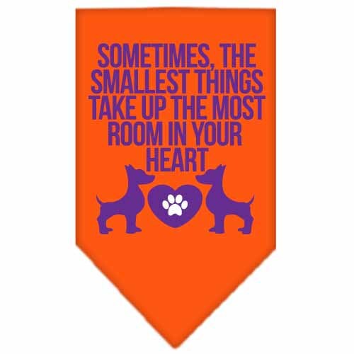 Pet and Dog Bandana, "The Smallest Things Take Up Your Heart"