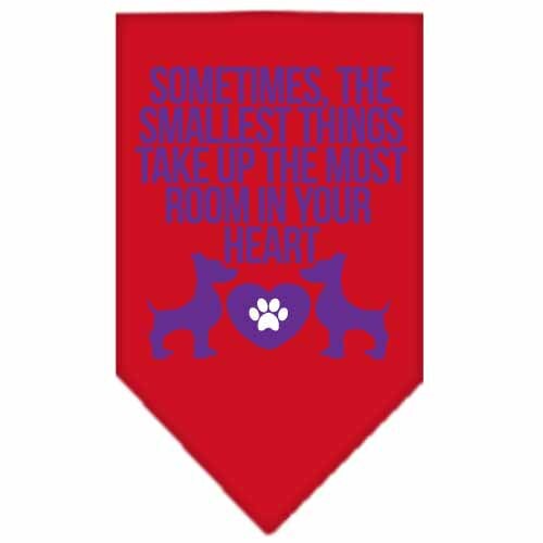 Pet and Dog Bandana, "The Smallest Things Take Up Your Heart"