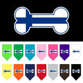 Load image into Gallery viewer, Pet and Dog Bandana Screen Printed, "Bone Flag Finland"
