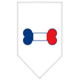 Load image into Gallery viewer, Pet and Dog Bandana Screen Printed, "Bone Shaped France Flag"
