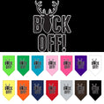 Load image into Gallery viewer, Pet and Dog Bandana Screen Printed, "Buck Off"
