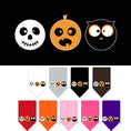 Load image into Gallery viewer, Halloween Pet and Dog Bandana Screen Printed, "The Spook Trio"
