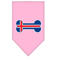 Load image into Gallery viewer, Pet and Dog Bandana Screen Printed, "Bone Shaped Iceland Flag"

