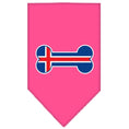 Load image into Gallery viewer, Pet and Dog Bandana Screen Printed, "Bone Shaped Iceland Flag"
