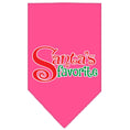 Load image into Gallery viewer, Christmas Pet and Dog Bandana Screen Printed, "Santa's Favorite"

