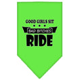 Load image into Gallery viewer, Pet and Dog Bandana Screen Printed, "Bitches Ride"
