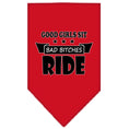 Load image into Gallery viewer, Pet and Dog Bandana Screen Printed, "Bitches Ride"
