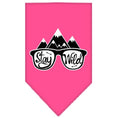 Load image into Gallery viewer, Dog Bandana Screen Printed, "Stay Wild"
