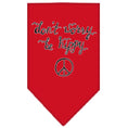 Load image into Gallery viewer, Pet and Dog Bandana Screen Printed, "Don't Worry, Be Hippy"
