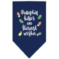 Load image into Gallery viewer, Dog Bandana Screen Printed,  "Pumpkin Kisses & Harvest Wishes"
