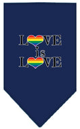 Load image into Gallery viewer, Pet and Dog Bandana Screen Printed, "Love Is Love"

