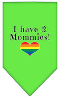 Load image into Gallery viewer, Pet and Dog Bandana Screen Printed, "I Have 2 Mommies"
