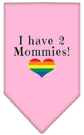 Load image into Gallery viewer, Pet and Dog Bandana Screen Printed, "I Have 2 Mommies"
