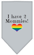 Load image into Gallery viewer, Pet and Dog Bandana Screen Printed, "I Have 2 Mommies"
