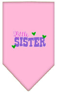 Load image into Gallery viewer, Pet and Dog Bandana Screen Printed, "Little Sister"
