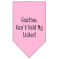 Load image into Gallery viewer, Pet and Dog Bandana Screen Printed, "Caution: Can't Hold My Licker"
