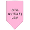 Load image into Gallery viewer, Pet and Dog Bandana Screen Printed, "Caution: Can't Hold My Licker"
