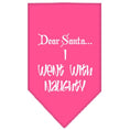Load image into Gallery viewer, Christmas Pet and Dog Bandana, "Dear Santa... I Went With Naughty"
