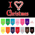 Load image into Gallery viewer, Christmas Pet and Dog Bandana Screen Printed, "I Heart Christmas"
