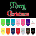 Load image into Gallery viewer, Christmas Pet and Dog Bandana Screen Printed, "Merry Christmas"
