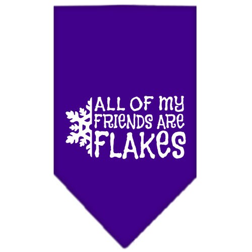 Christmas Pet and Dog Bandana, "All Of My Friends Are Flakes"