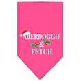 Load image into Gallery viewer, Christmas Pet and Dog Bandana Screen Printed, "Aberdoggie Christmas"
