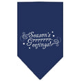 Load image into Gallery viewer, Christmas Pet and Dog Bandana Screen Printed, "Season's Greetings"
