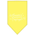 Load image into Gallery viewer, Christmas Pet and Dog Bandana Screen Printed, "Season's Greetings"
