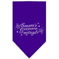 Load image into Gallery viewer, Christmas Pet and Dog Bandana Screen Printed, "Season's Greetings"
