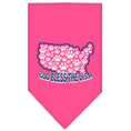 Load image into Gallery viewer, Pet and Dog Bandana Screen Printed, "God Bless The USA"
