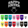 Load image into Gallery viewer, Pet and Dog Bandana Screen Printed, "Happy Meter"
