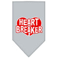 Load image into Gallery viewer, Pet and Dog Bandana Screen Printed, "Heart Breaker"
