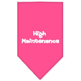 Load image into Gallery viewer, Pet and Dog Bandana Screen Printed, "High Maintenance"
