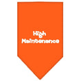 Load image into Gallery viewer, Pet and Dog Bandana Screen Printed, "High Maintenance"
