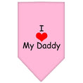 Load image into Gallery viewer, Pet and Dog Bandana Screen Printed, "I Love My Daddy"
