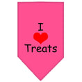 Load image into Gallery viewer, Pet and Dog Bandana Screen Printed, "I Love Treats"

