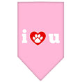 Load image into Gallery viewer, Pet and Dog Bandana Screen Printed, "I Love You"
