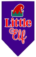 Load image into Gallery viewer, Christmas Pet and Dog Bandana Screen Printed, "Little Elf"
