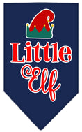 Load image into Gallery viewer, Christmas Pet and Dog Bandana Screen Printed, "Little Elf"
