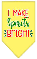 Load image into Gallery viewer, Christmas Pet and Dog Bandana Screen Printed, "I Make Spirits Bright"
