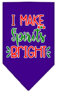 Load image into Gallery viewer, Christmas Pet and Dog Bandana Screen Printed, "I Make Spirits Bright"
