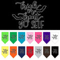Load image into Gallery viewer, Halloween Pet and Dog Bandana Screen Printed, "Trick Or Treat Yo' Self"
