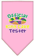 Load image into Gallery viewer, Pet and Dog Bandana Screen Printed, "King Cake Tester"
