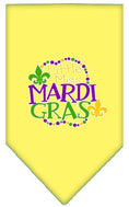 Load image into Gallery viewer, Pet and Dog Bandana Screen Printed, "Little Miss Mardi Gras"
