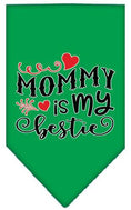 Load image into Gallery viewer, Pet and Dog Bandana Screen Printed, "Mommy Is My Bestie"
