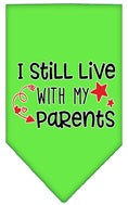 Load image into Gallery viewer, Pet and Dog Bandana Screen Printed, "I Still Live With My Parents"
