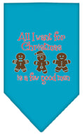 Load image into Gallery viewer, Christmas Pet Bandana "All I Want For Christmas Is A Few Good Men"
